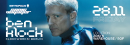 BEN KLOCK, Klockworks at Sonic Voyager by Metropolis